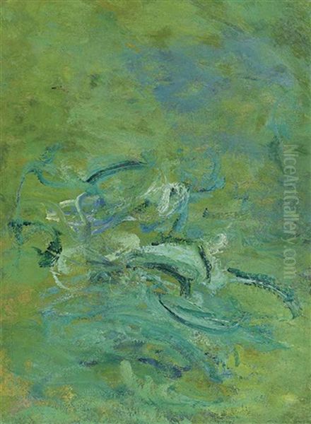 Nympheas (fragment) Oil Painting by Claude Oscar Monet