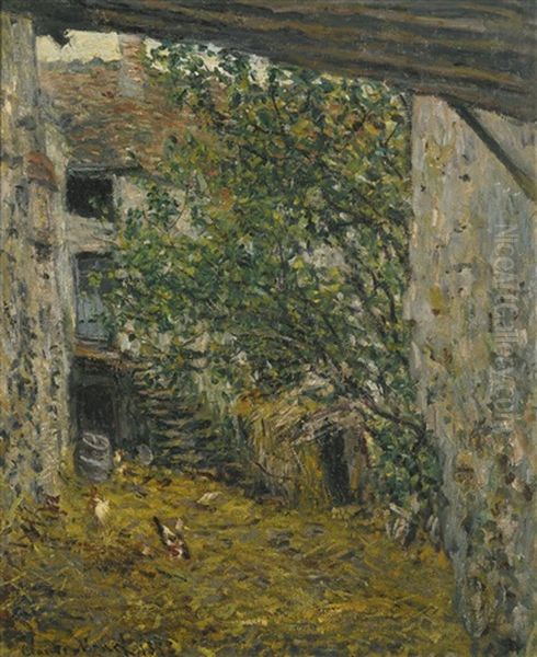 Cour De Ferme Oil Painting by Claude Oscar Monet