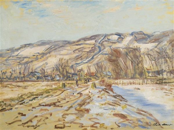 Hiver A Giverny Oil Painting by Claude Oscar Monet