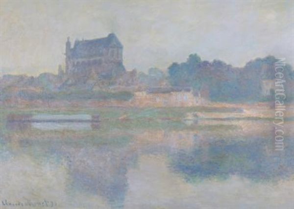 L'eglise De Vernon, Temps Gris Oil Painting by Claude Oscar Monet