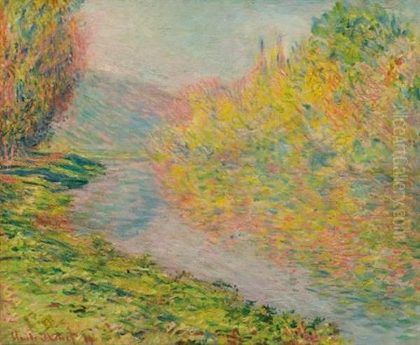 Automne A Jeufosse Oil Painting by Claude Oscar Monet