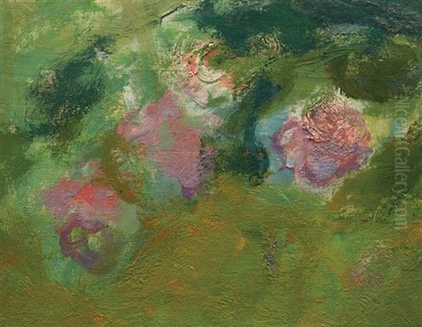 Nympheas (fragment) Oil Painting by Claude Oscar Monet