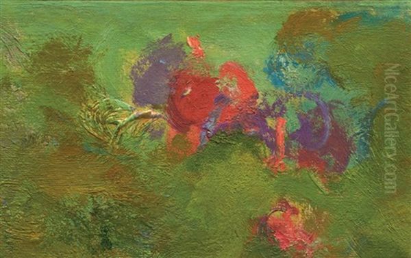 Nympheas (fragment) Oil Painting by Claude Oscar Monet