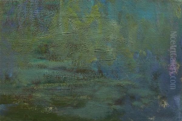 Nympheas (fragment) Oil Painting by Claude Oscar Monet