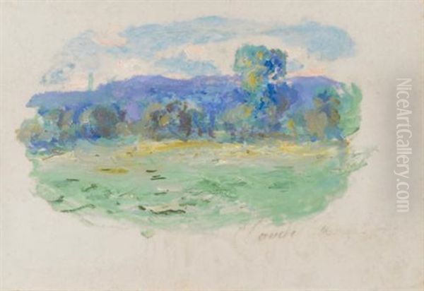 La Seine A Port-villez Oil Painting by Claude Oscar Monet