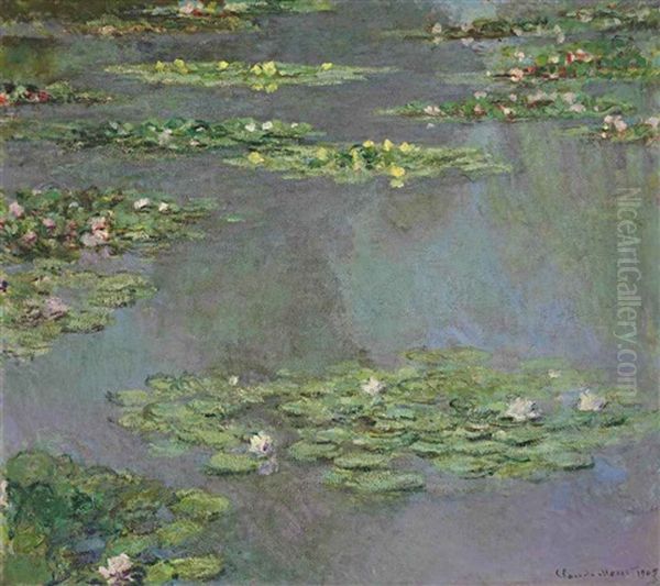 Nympheas Oil Painting by Claude Oscar Monet