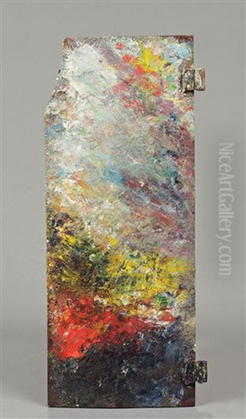 Palette Aux Deux Taches Rouges Oil Painting by Claude Oscar Monet