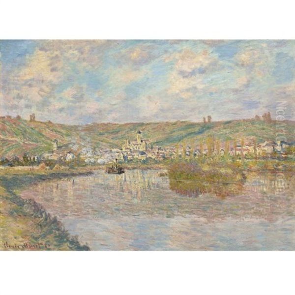 Fin D'apres-midi, Vetheuil Oil Painting by Claude Oscar Monet