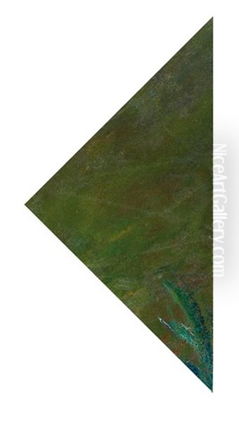 Les Nympheas (fragment) Oil Painting by Claude Oscar Monet