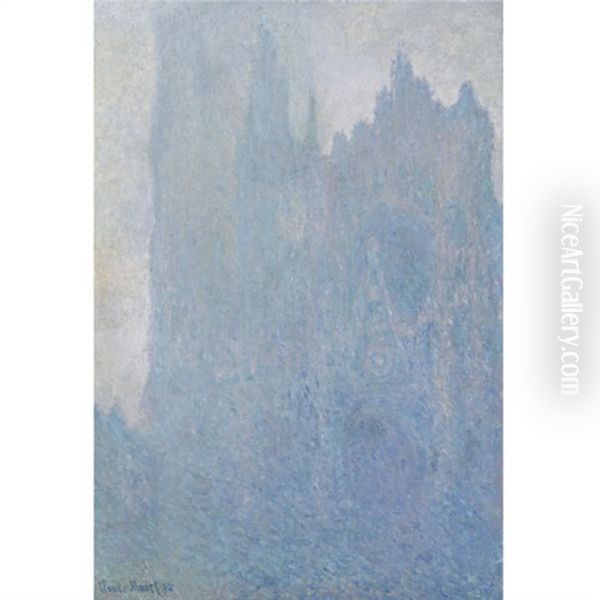 La Cathedrale Dans Le Brouillard Oil Painting by Claude Oscar Monet