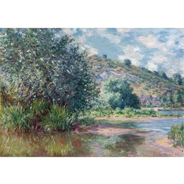 Paysage A Port-villez Oil Painting by Claude Oscar Monet
