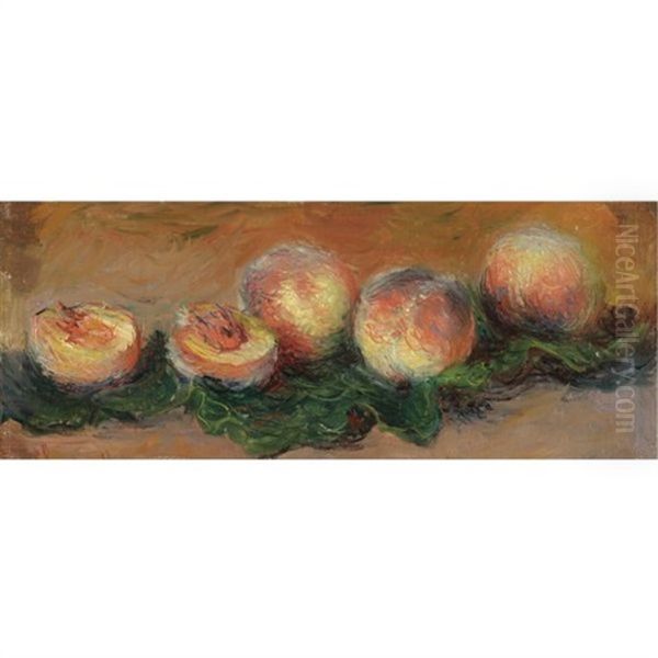 Peches Oil Painting by Claude Oscar Monet