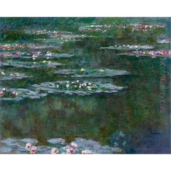 Nympheas Oil Painting by Claude Oscar Monet