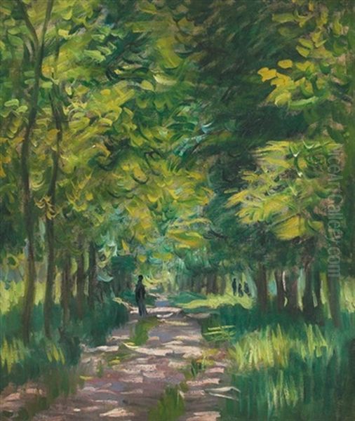 Sous-bois, Effets De Soleil Oil Painting by Claude Oscar Monet