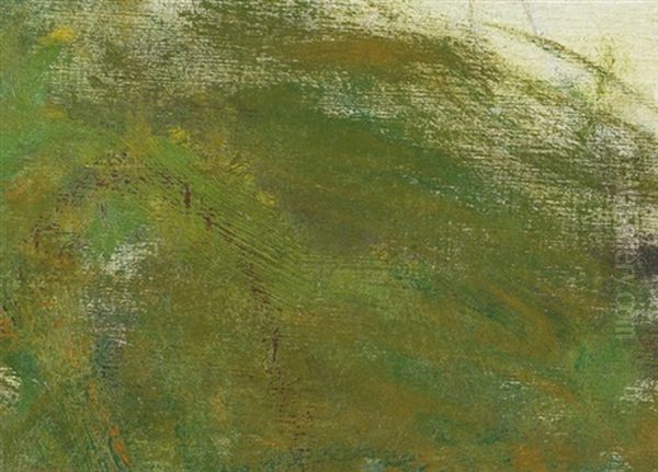Etude De Nympheas, Vibrations Sur Le Bassin (fragment) Oil Painting by Claude Oscar Monet