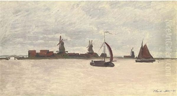 Le Voorzaan Oil Painting by Claude Oscar Monet