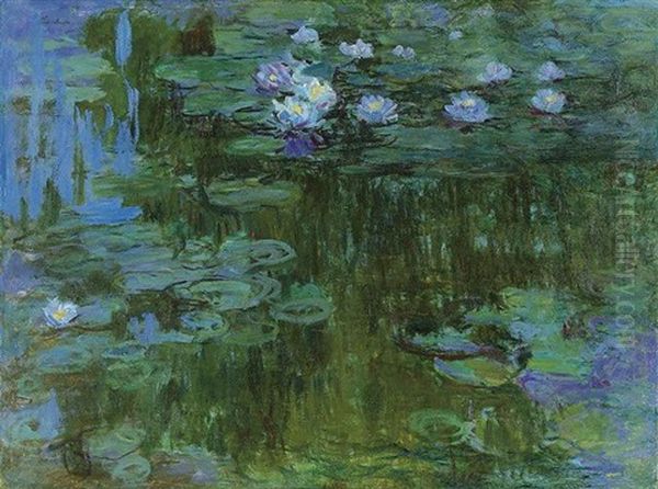Nympheas Oil Painting by Claude Oscar Monet
