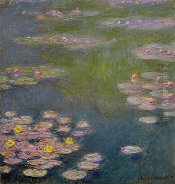 Nympheas Oil Painting by Claude Oscar Monet