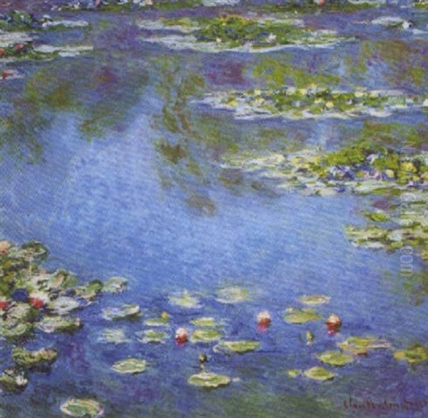 Nympheas Oil Painting by Claude Oscar Monet