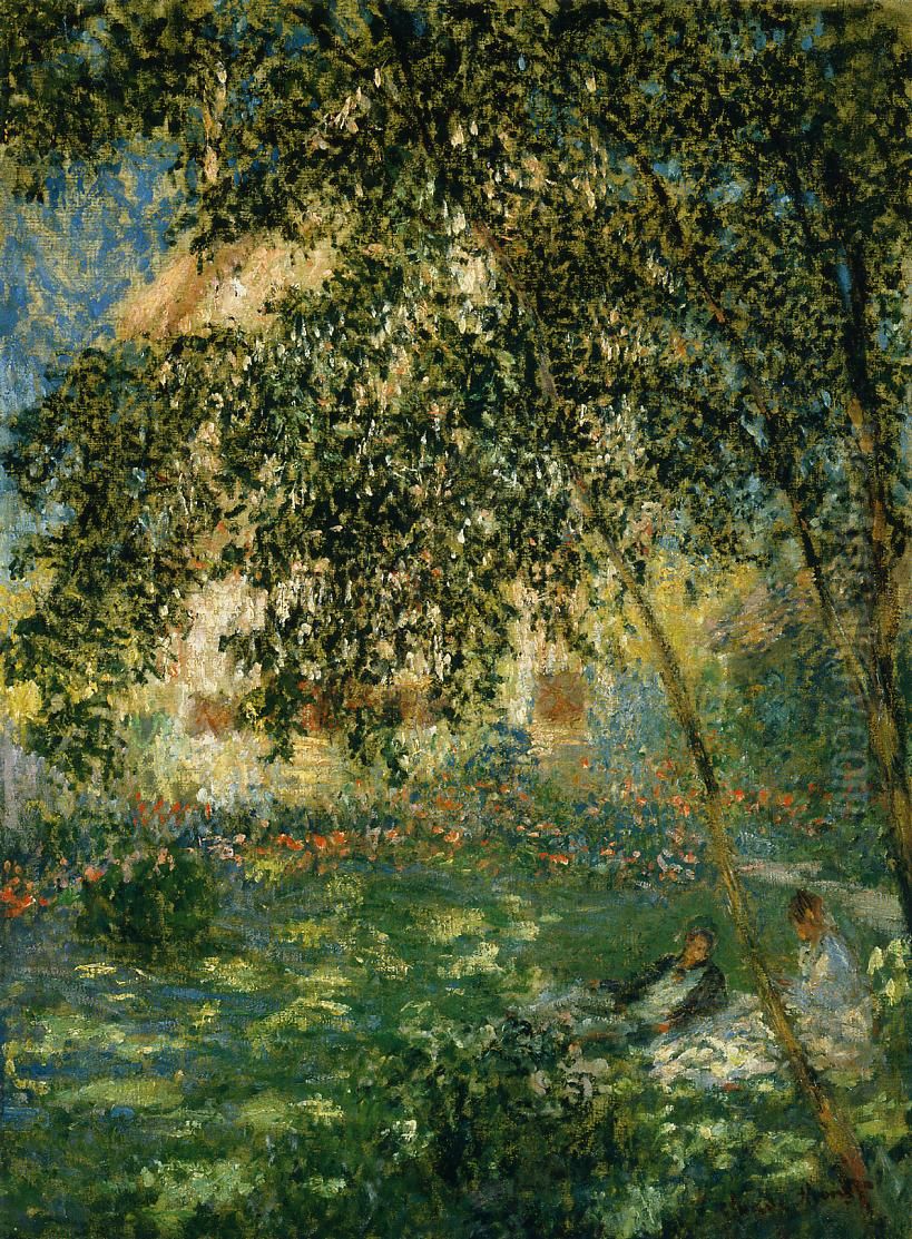 Le Repos Dans Le Jardin, Argenteuil Oil Painting by Claude Oscar Monet