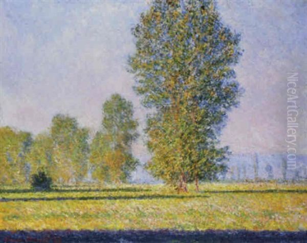 Prairie De Limetz Oil Painting by Claude Oscar Monet