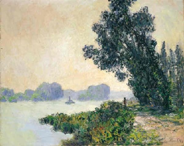 Le Chemin De Halage A Granval Oil Painting by Claude Oscar Monet