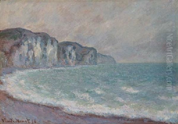Falaise De Pourville Oil Painting by Claude Oscar Monet