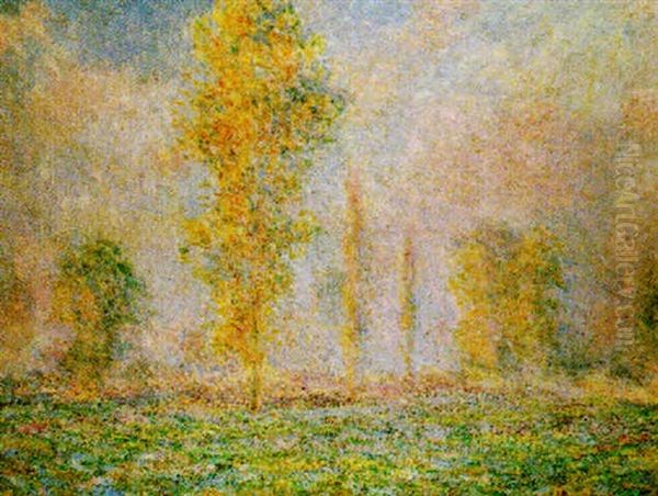 La Prairie A Giverny Oil Painting by Claude Oscar Monet