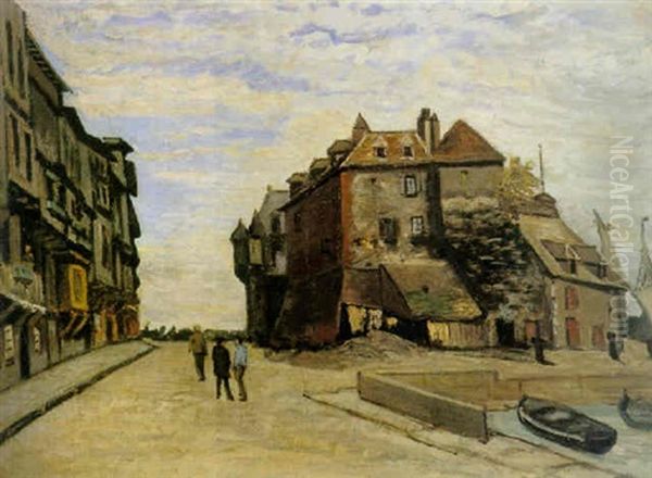 La Lieutenance De Honfleur Oil Painting by Claude Oscar Monet