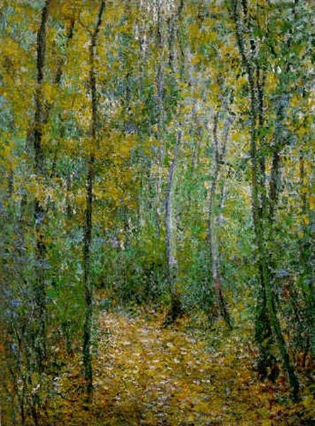 Sous-bois Oil Painting by Claude Oscar Monet