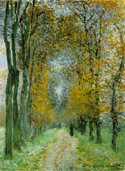 L'allee Oil Painting by Claude Oscar Monet