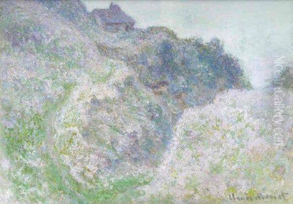 Cabane Des Douaniers A Varengeville Oil Painting by Claude Oscar Monet