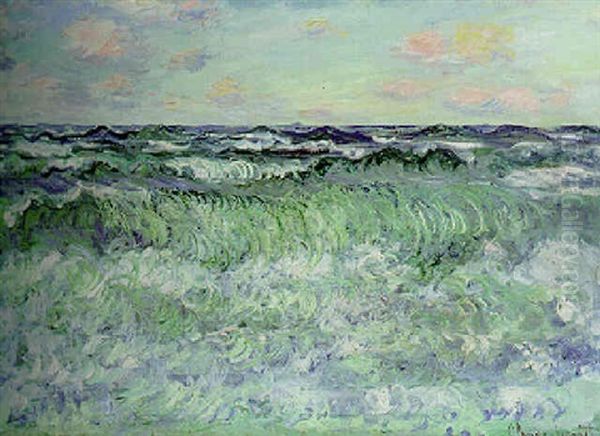 Marine (etude De Mer) Oil Painting by Claude Oscar Monet