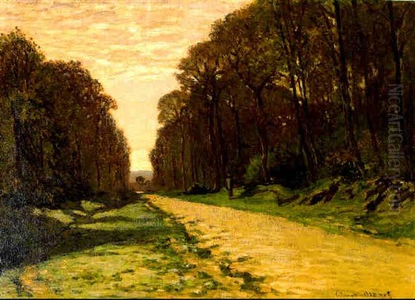 Route En Foret Oil Painting by Claude Oscar Monet
