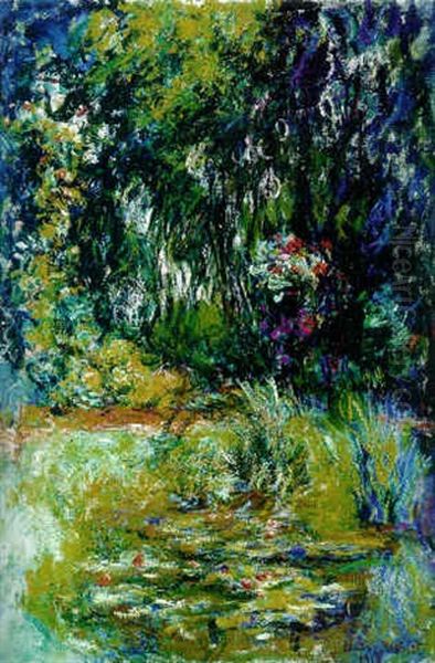 Coin Du Bassin Aux Nympheas Oil Painting by Claude Oscar Monet