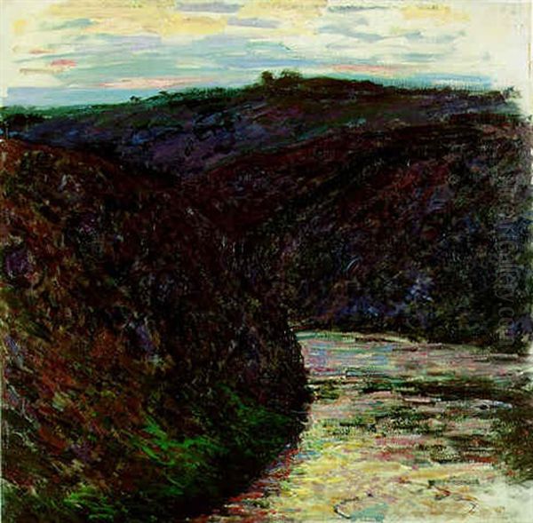 Ravin De La Creuse Oil Painting by Claude Oscar Monet