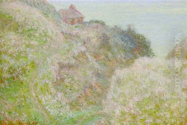 Gorge Du Petit Aily, Varengeville, Temps Gris Oil Painting by Claude Oscar Monet