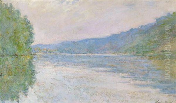 La Seine A Port-villez Oil Painting by Claude Oscar Monet