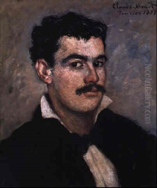 Portrait De Monsieur Coqueret Fils Oil Painting by Claude Oscar Monet