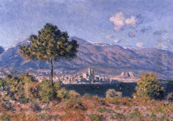 Antibes, Vue Du Plateau Notre-dame Oil Painting by Claude Oscar Monet