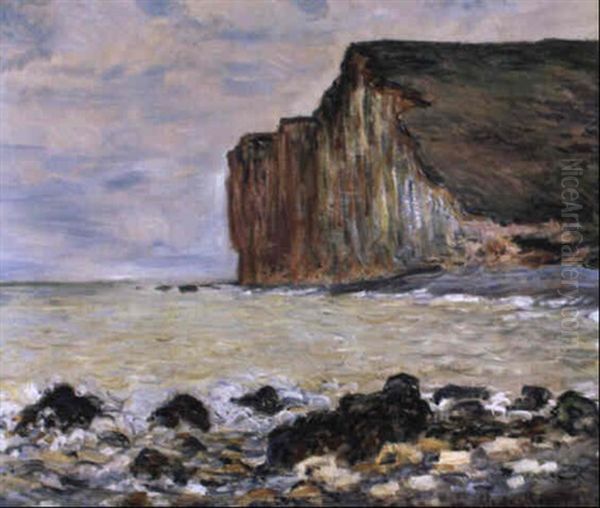 Falaise Des Petites-dalles Oil Painting by Claude Oscar Monet