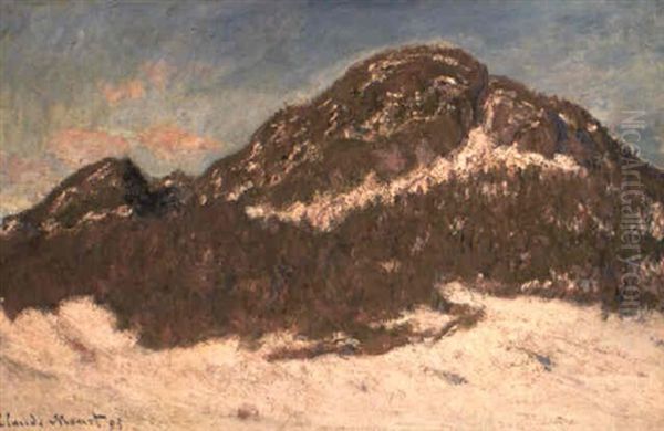 Le Mont Kolsas, Effet De Soleil Oil Painting by Claude Oscar Monet