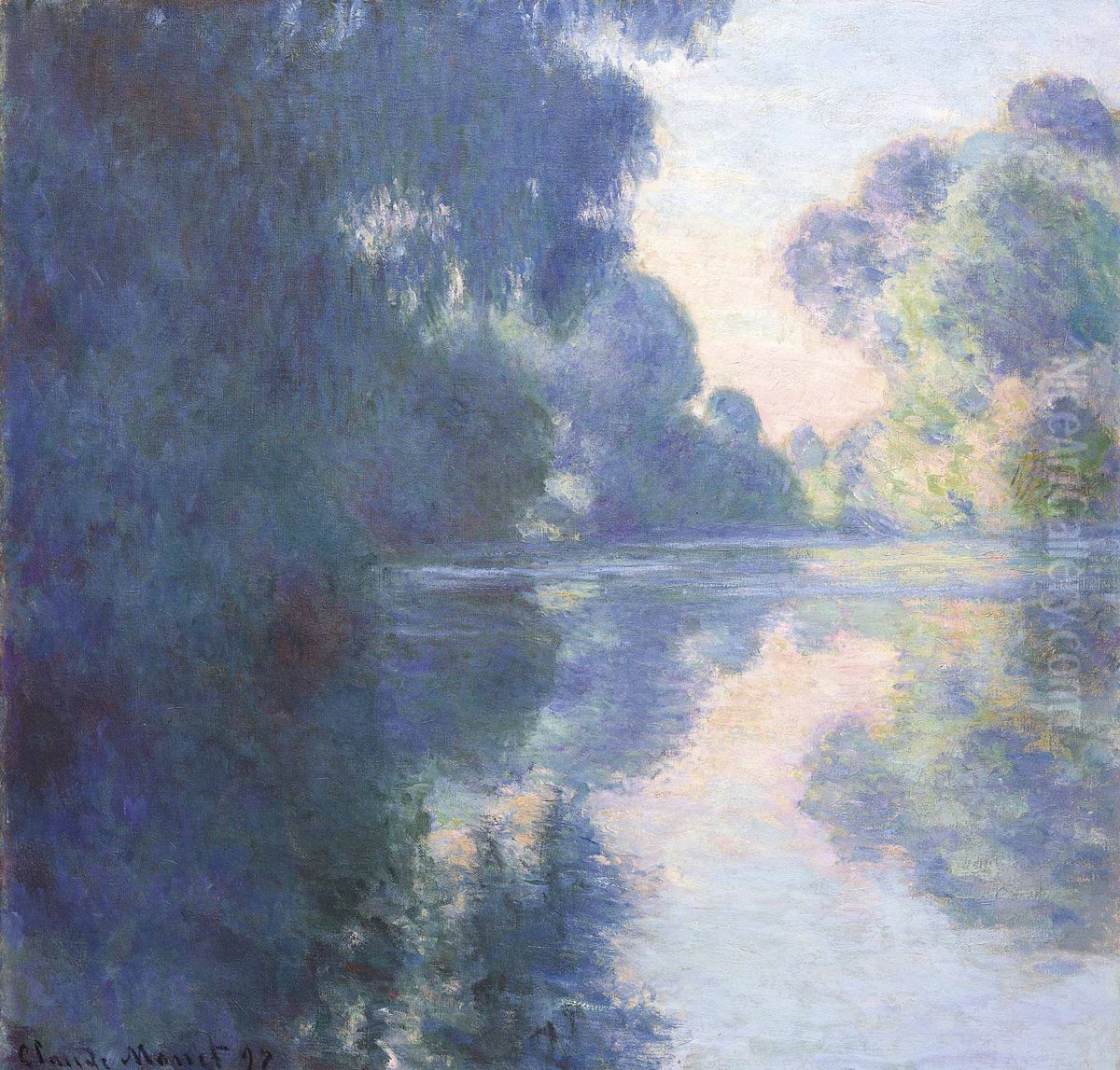 Matinee Sur La Seine Oil Painting by Claude Oscar Monet