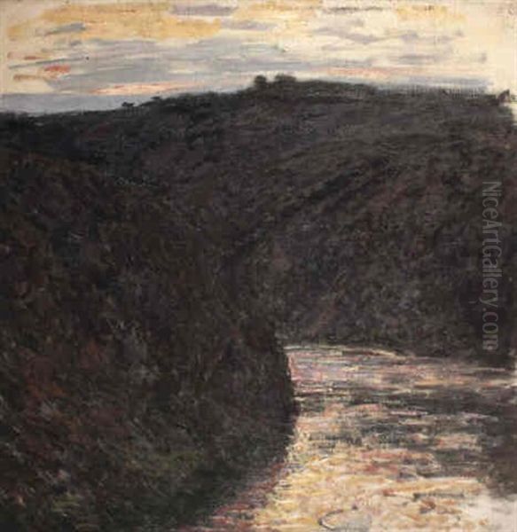 Vallee De La Creuse Oil Painting by Claude Oscar Monet