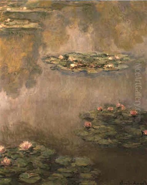 Nympheas Oil Painting by Claude Oscar Monet