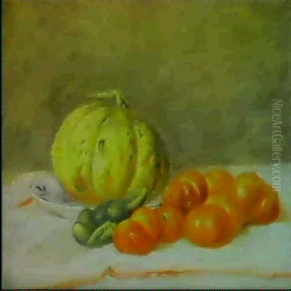 Melon Et Tomates Oil Painting by Claude Oscar Monet