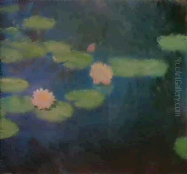 Nympheas Oil Painting by Claude Oscar Monet