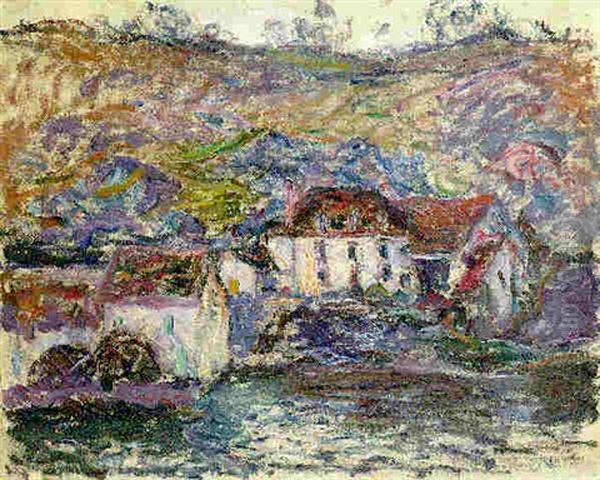 Le Moulin De Verny Oil Painting by Claude Oscar Monet