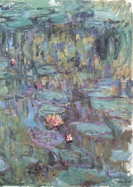 Nympheas Oil Painting by Claude Oscar Monet