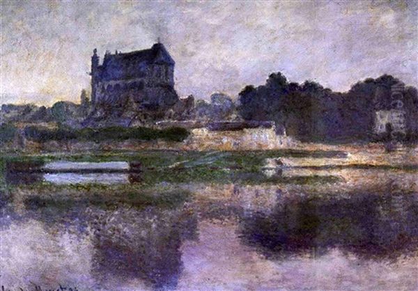 Eglise De Vernon, Temps Gris Oil Painting by Claude Oscar Monet
